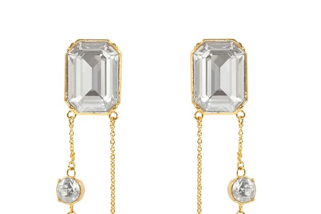 Boucles d’oreille AVIVA ornées de cristaux blancs – Image 2