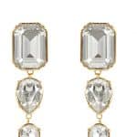 Boucles d’oreille AMAYA ornées de cristaux blancs – Image 2