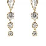 Boucles d’oreille AMAYA ornées de cristaux blancs – Image 3