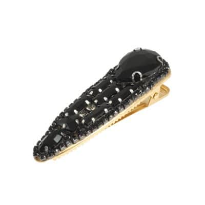 CANDYCE black rhinestone hair clip by on aura tout vu