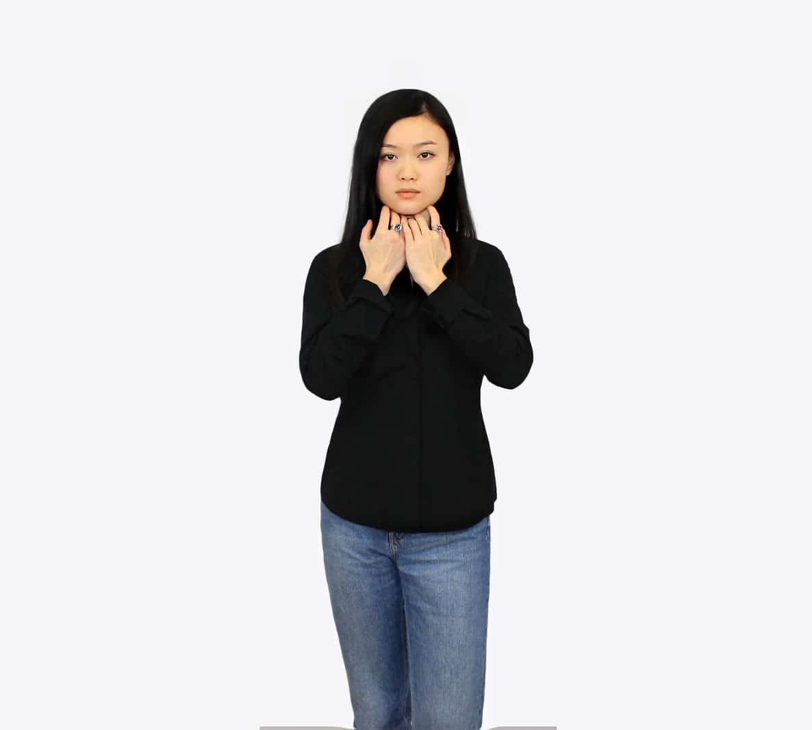 Bague BESSY ornée d'un cristal bleu – Image 6