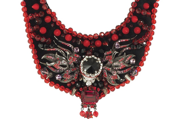 Plastron CILIA brodé de perles et de cristaux – Image 2