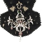 Plastron CINDY brodé de perles et de cristaux – Image 2