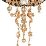 Plastron CARTER brodé de perles et de cristaux – Image 3