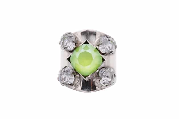 coctali rhinestone ring in matal by on aura tout vu