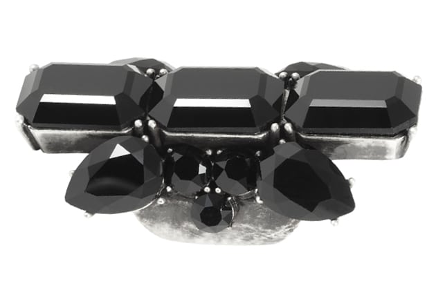 Bague RANIA ornée de cristaux noirs – Image 3