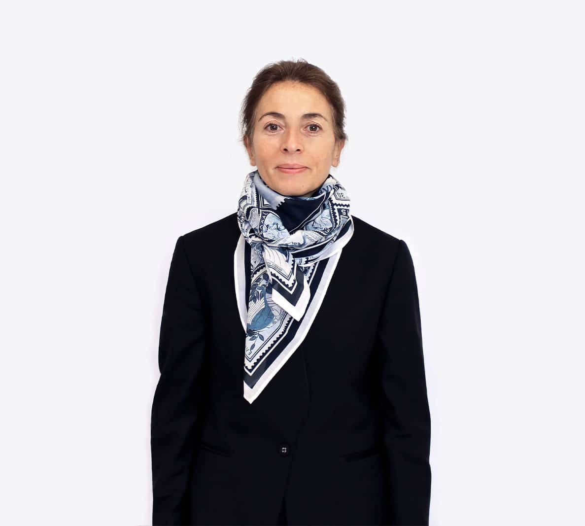 Carré DEUS imprimé de timbres noirs et blancs – Image 7