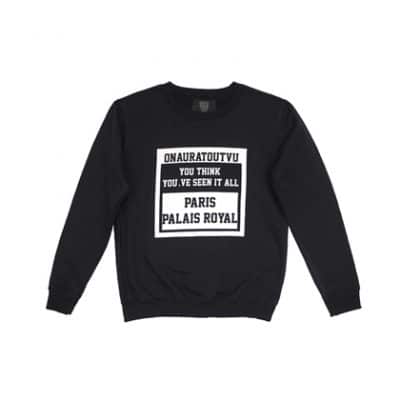 sweatshirt logo on aura tout vu