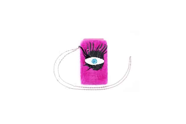 ADIA Eyewear Pouch embroidered with a sequined eye