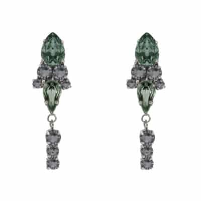 boucles doreilles black diamond silver night et metal noir