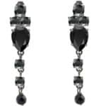 boucles d'oreilles noir