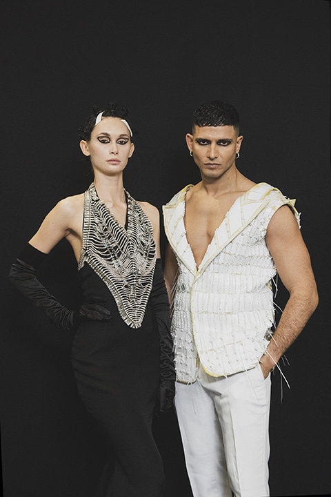 on aura tout vu back stage couture show Illusions by Yassen Samouilov and Livia Stoianova 2024