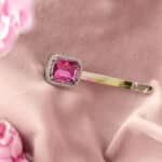 barrette a cheveux cristaux rose et metal par moulin rouge by on aura tout vu