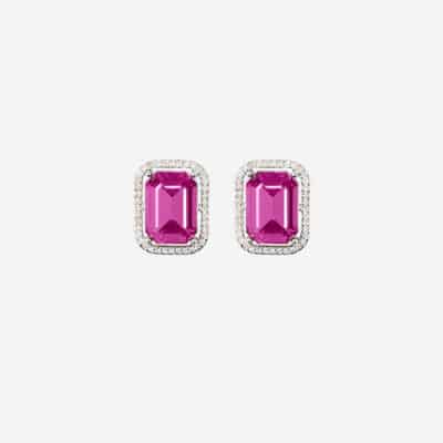 boucle doreille cristaux rose moulin rouge by on aura tout vu