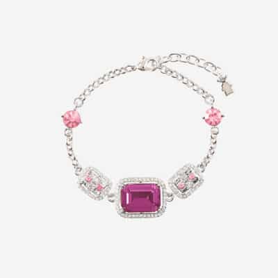 bracelet en cristal et metal rose par moulin rouge by on aura tout vu