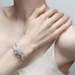 Bracelet Dany perles cristaux et fleurs Datura – Image 5