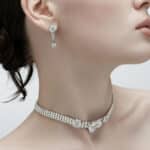 Boucles d'oreilles Diego cristaux et fleurs Datura blanc – Image 7