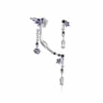 manchette d'oreille violette metal argent collection zhang zhehan x on aura tout vu