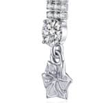Boucles d'oreilles Diego cristaux et fleurs Datura blanc – Image 2