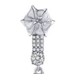 Boucles d'oreilles Diego cristaux et fleurs Datura blanc – Image 5