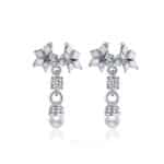 Boucles d'oreilles Darel fleurs Datura et perles – Image 2