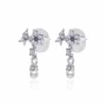 Boucles d'oreilles Darel fleurs Datura et perles – Image 3