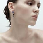Boucles d'oreilles Diego cristaux et fleurs Datura violettes – Image 6