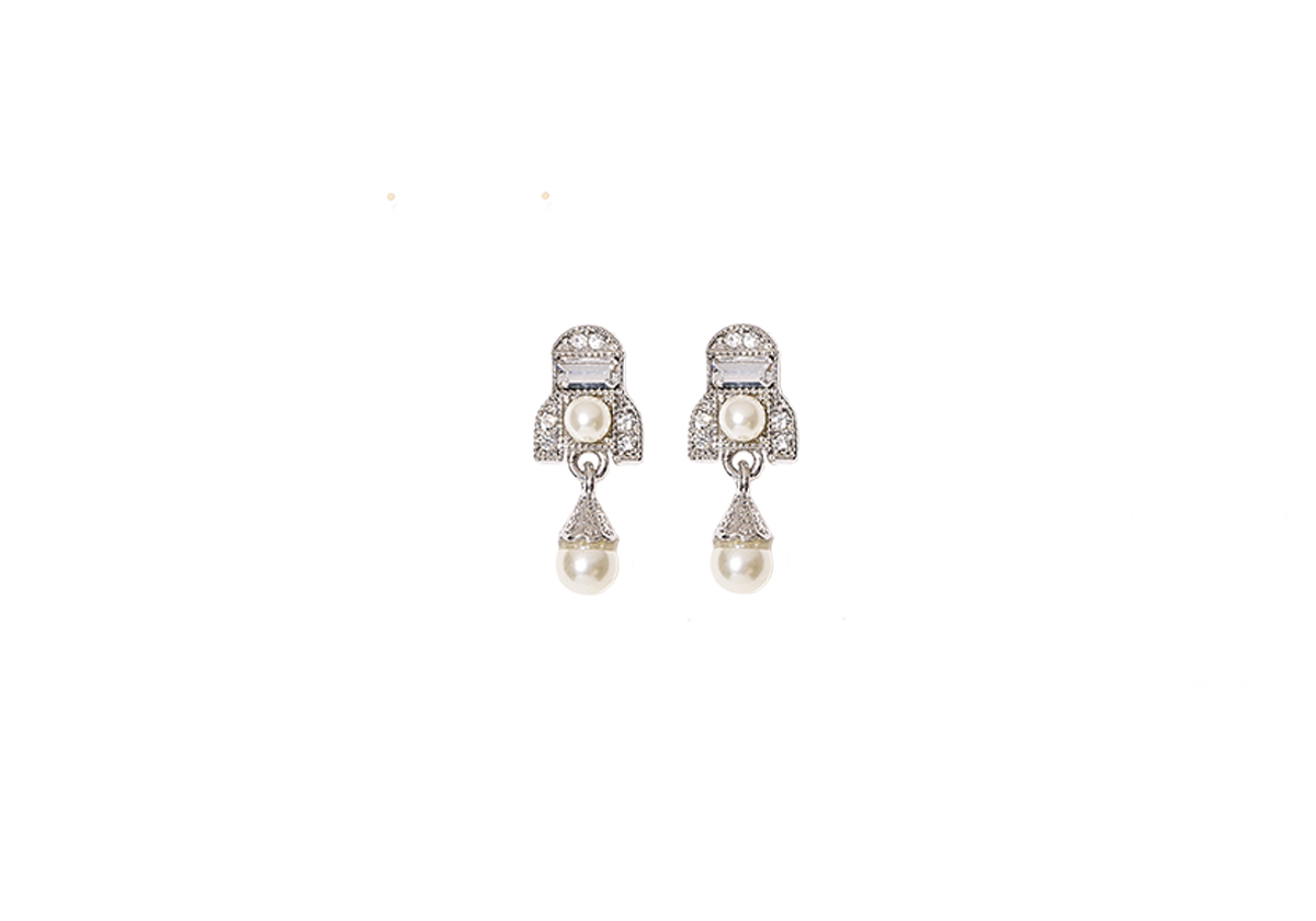 boucles d'oreilles perles strass collection muse moulin rouge by on aura tout vu